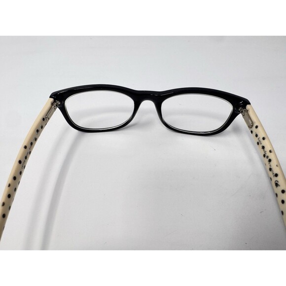 Kate Spade Tattie BY20 Eyeglass Frames Only 51-17-135 Black Cream Polka Dot Case main image 11